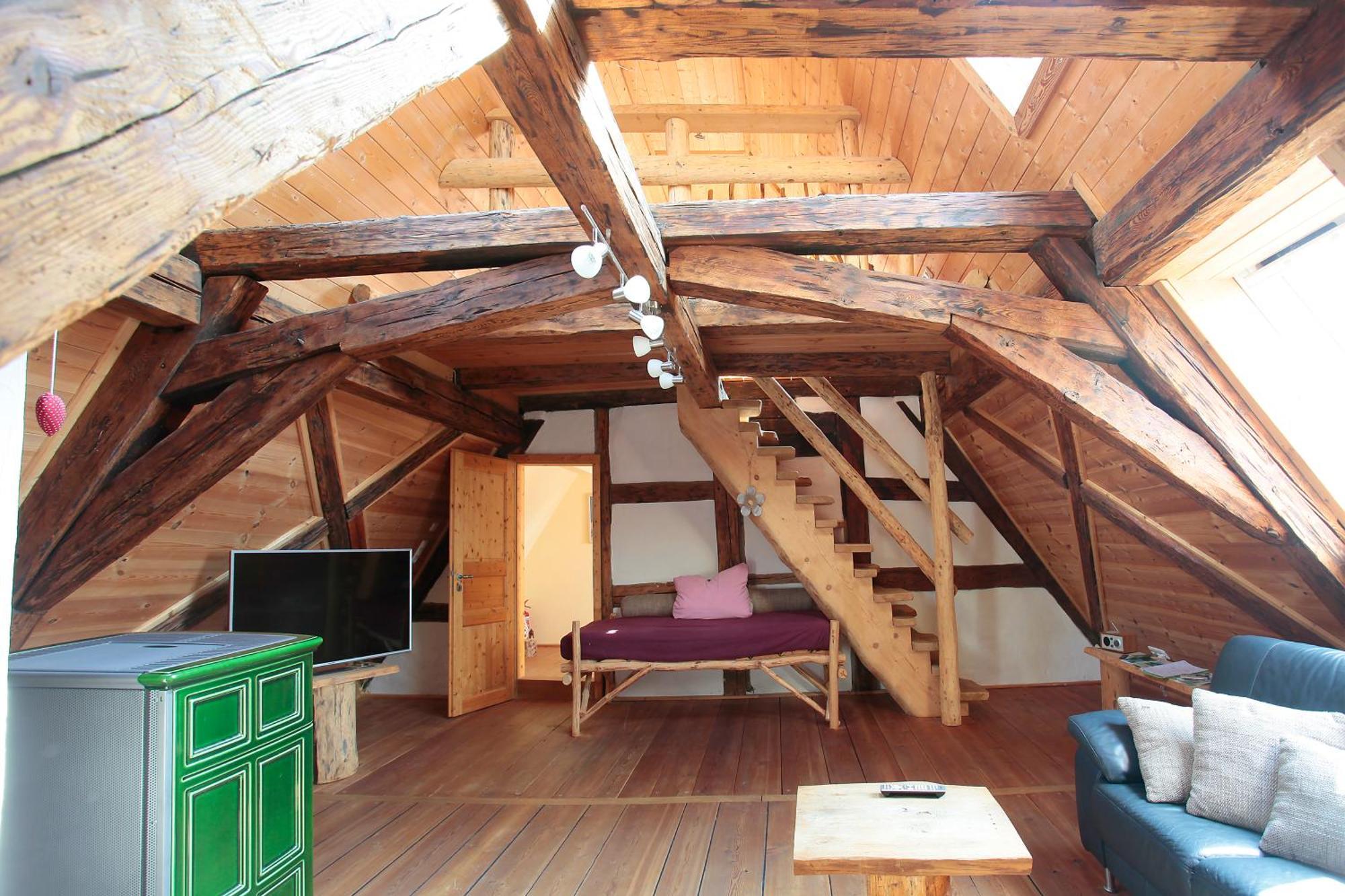 Gemuetliches Apartment Mit Galerie Im Ferienhof Litzendorf Exterior foto